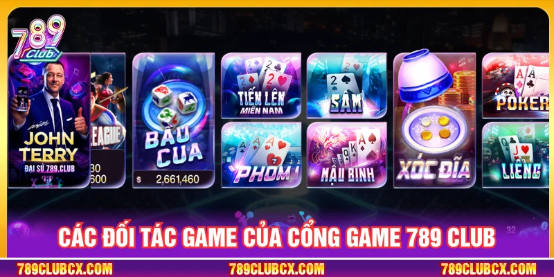 Cổng game 789CLUB hợp tác với các nhà phát hành game hàng đầu thế giới