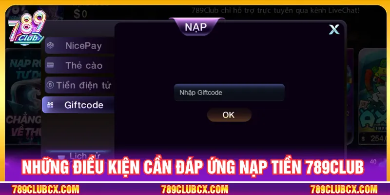 Mọi người chơi đáp ứng các yêu cầu khi nạp tiền 789CLUB